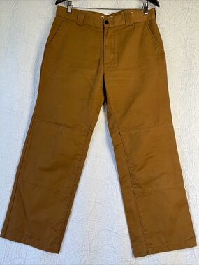 PacSun Canvas Khaki Straight Relaxed Chino Pants 32x30 Brown Casual Fits 34x27